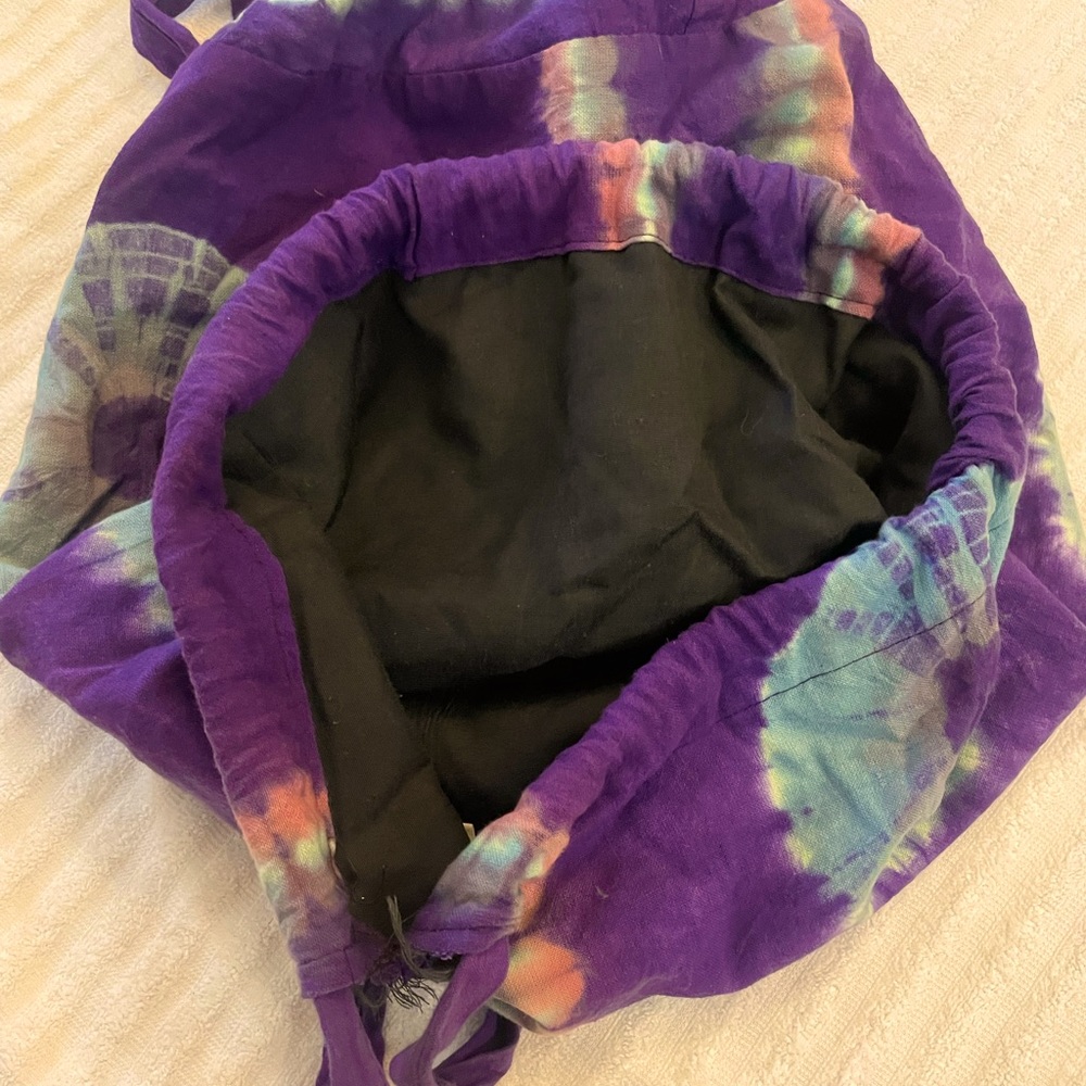 Tie-Dye Drawstring Bag